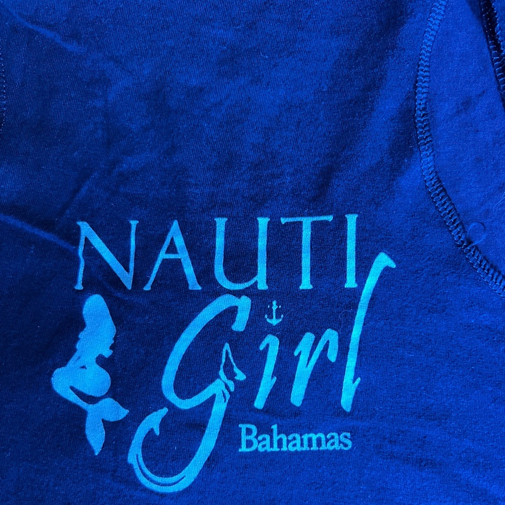 Nauti Girl ladies tank top from the Bahamas